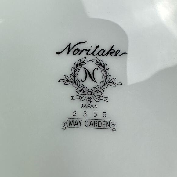 Noritake Japan May Garden 2355 Bread Butter Plate Set of 3 Floral Gold Trim 6 - Picture 5 of 5